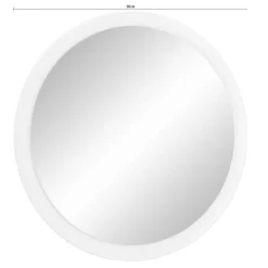 Runder Flurspiegel mit Massivholzrahmen - Zavieca