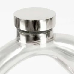 Runder Glas Beistelltisch mit Vogel Design Fuß - Lanaga