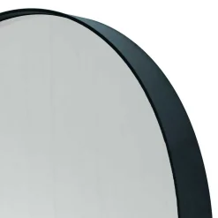 Runder Glasspiegel in Schwarz - Fulia