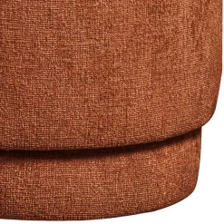 Runder Hocker in Rostbraun - Shearme