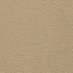 Runder Plüsch Hocker in Beige - Belpasso