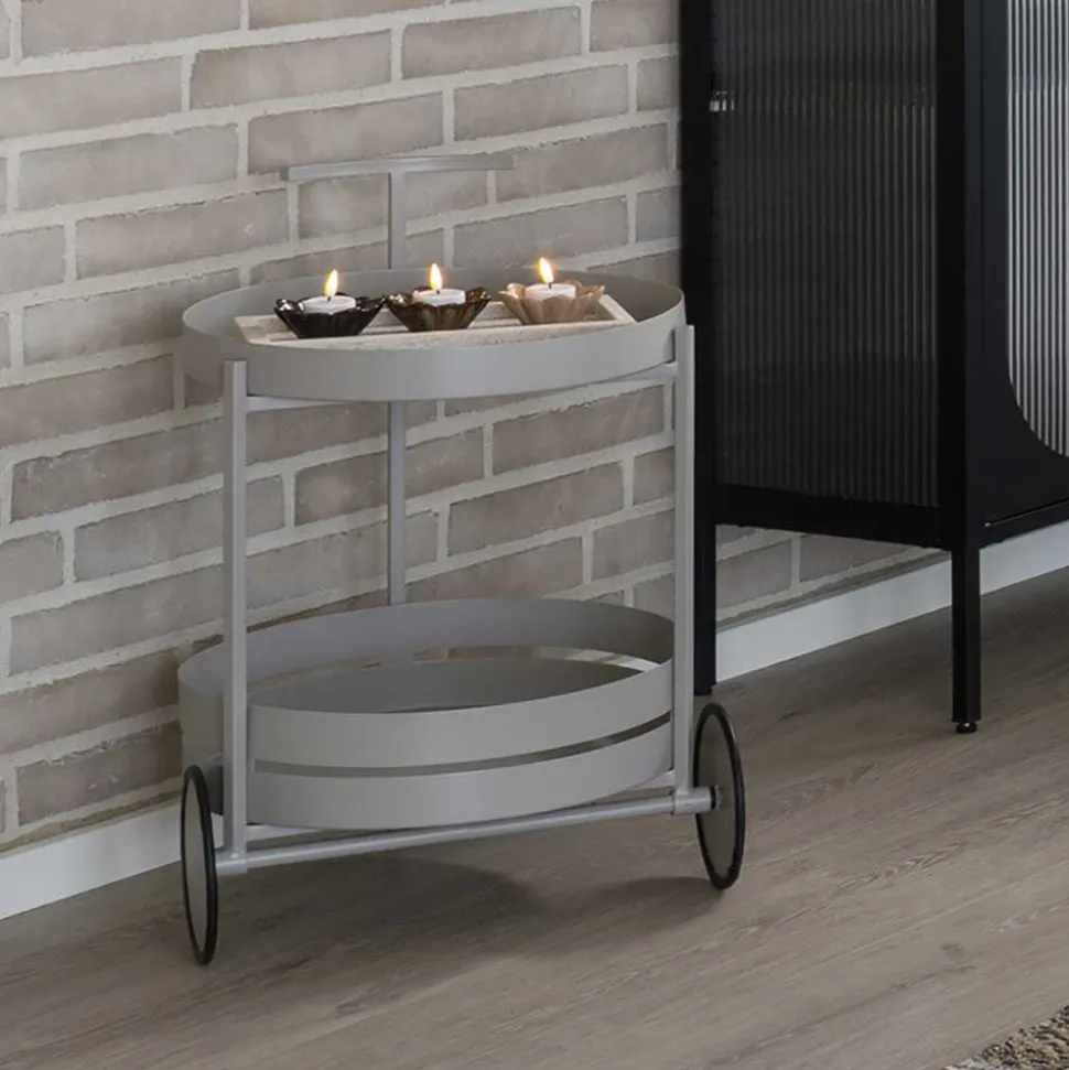 Runder Servierwagen im Skandi Design - Veladrano