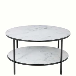 Runder Sofatisch im Marmor Look - Dikono