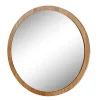 Runder Spiegel mit Eichenholzfurnier - Kopiana