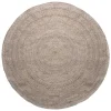 Runder Teppich aus Wolle und Baumwolle - Marciraso