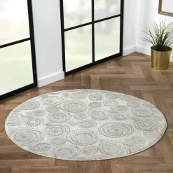 Runder Teppich mit Spiralmuster - Sesedra