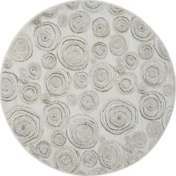 Runder Teppich mit Spiralmuster - Sesedra