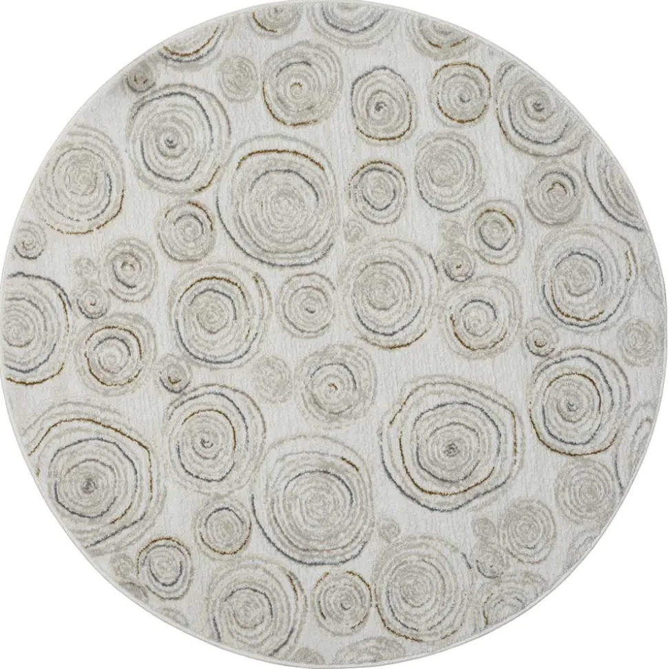 Runder Teppich mit Spiralmuster - Sesedra