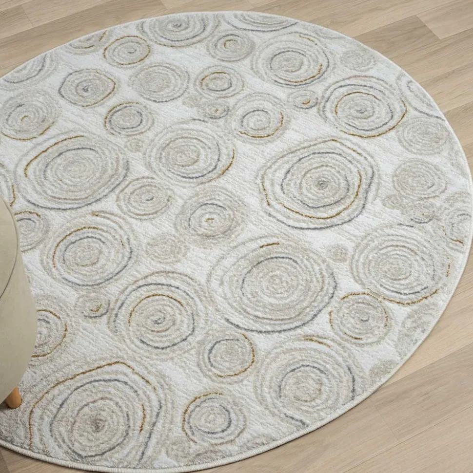 Runder Teppich mit Spiralmuster - Sesedra