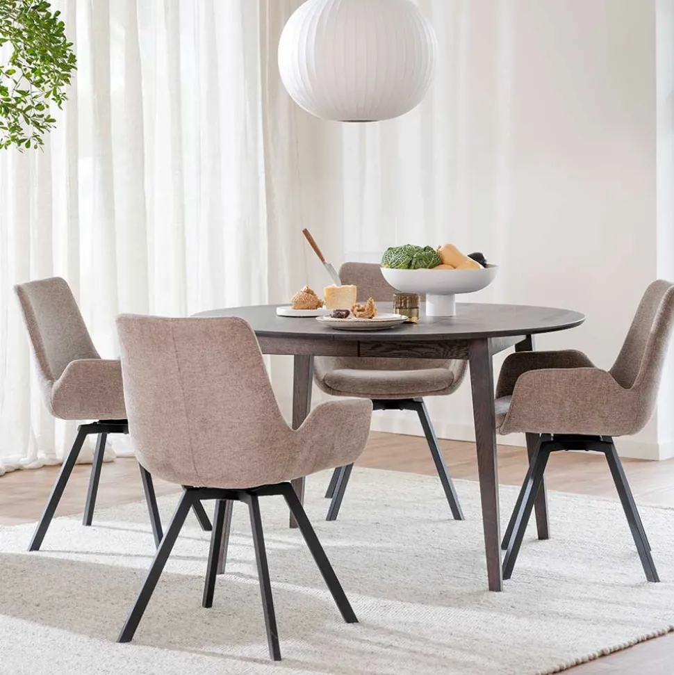 Runder Tisch & Armlehnstühle - Halkan (fünfteilig)