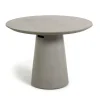 Runder Tisch aus Zement in Grau - Onan