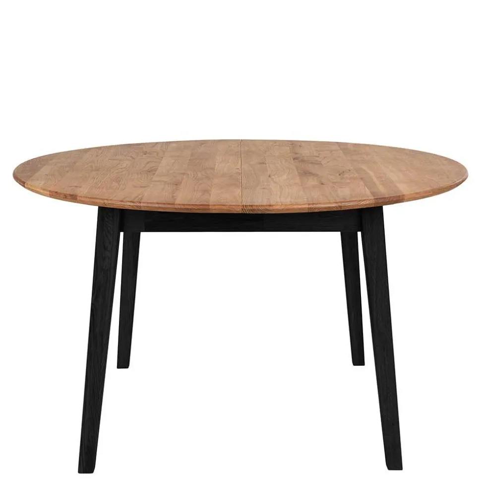 Runder Tisch mit Eichenholzplatte - Cinandra