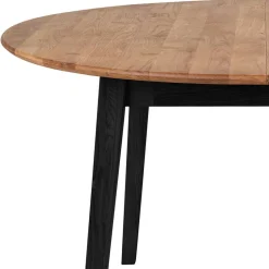 Runder Tisch mit Eichenholzplatte - Cinandra