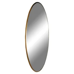 Runder Wandspiegel in Messingfarben - Mossora