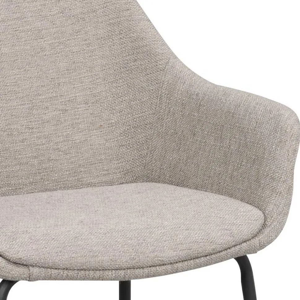 Runder White Wash Esstisch & Stühle - Pulva (siebenteilig)