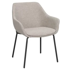 Runder White Wash Esstisch & Stühle - Pulva (siebenteilig)