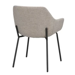 Runder White Wash Esstisch & Stühle - Pulva (siebenteilig)