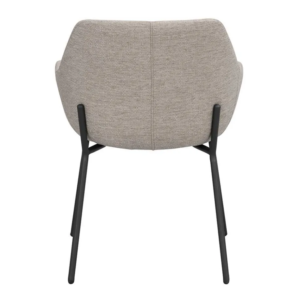 Runder White Wash Esstisch & Stühle - Pulva (siebenteilig)