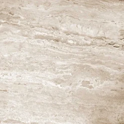 Runder Wohnzimmertisch aus Travertin Stein Beige - Cheyenne