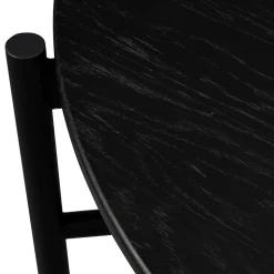 Runder Wohnzimmertisch mit Metallgestell - Enetta