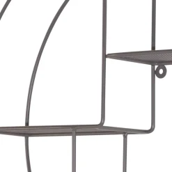 Rundes Hängeregal in Grau - Vacances