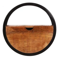 Rundes Wandregal mit einer Schublade - Evradon