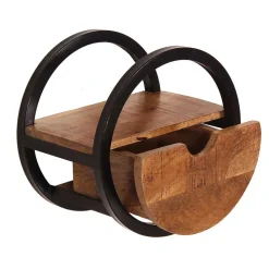 Rundes Wandregal mit einer Schublade - Evradon