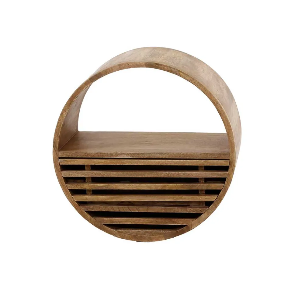 Rundes Wandregal mit Schublade - Detroit