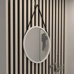 Rundspiegel mit Rahmen aus Metall - Hide