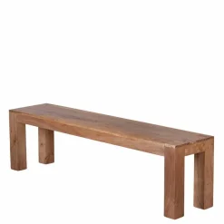 Rustikale Holzbank Vislan aus Akazie naturbelassen