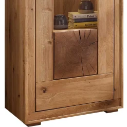 Rustikale Schrankwand Troncon aus Wildeiche (vierteilig)