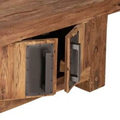 Rustikaler Couchtisch Ragista aus Teak Recyclingholz