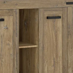 Rustikal-modernes Sideboard in Eiche Dunkel - Ginetta