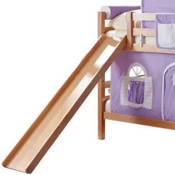 Rutsche Doppelstockbett aus Buche Natur - Hamjon