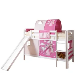 Rutsche Etagenbett für Mädchen in Weiß - Trevora