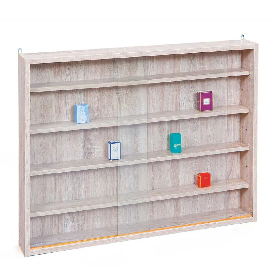 Sammler Hängevitrine Taupos in Eiche Sonoma