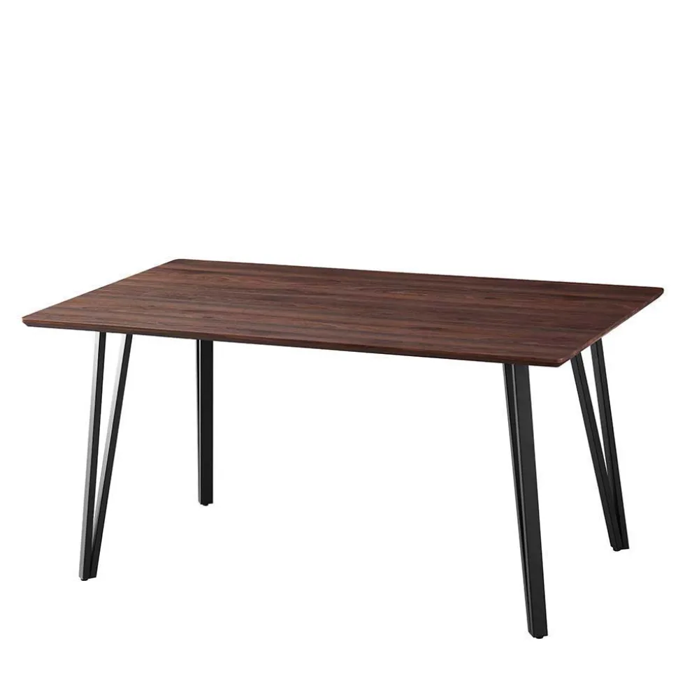 Samt Armlehnenstühle mit Esstisch - Casimir (fünfteilig)