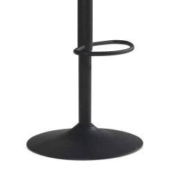 Samt Barstuhl in Beige - Heats