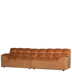 Samt Designcouch in Terracotta - Gracey