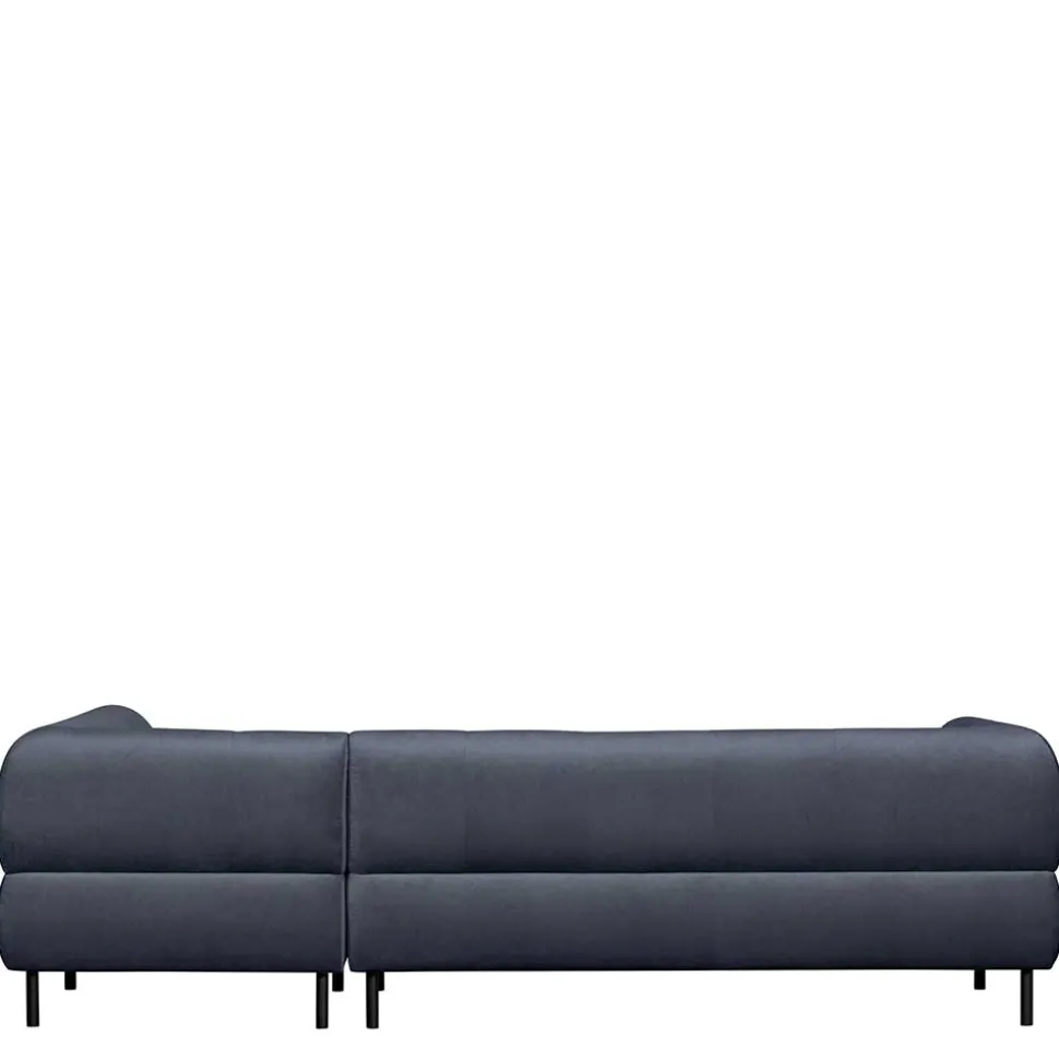 Samt L-Sofa in Dunkelgrau - Roccoss