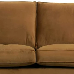 Samt Retrosofa in Honigfarben - Saguan