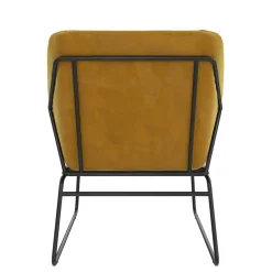 Samt Sessel in Gelb Samt - Meckey