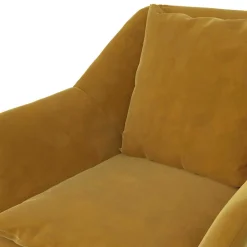 Samt Sessel in Gelb Samt - Meckey