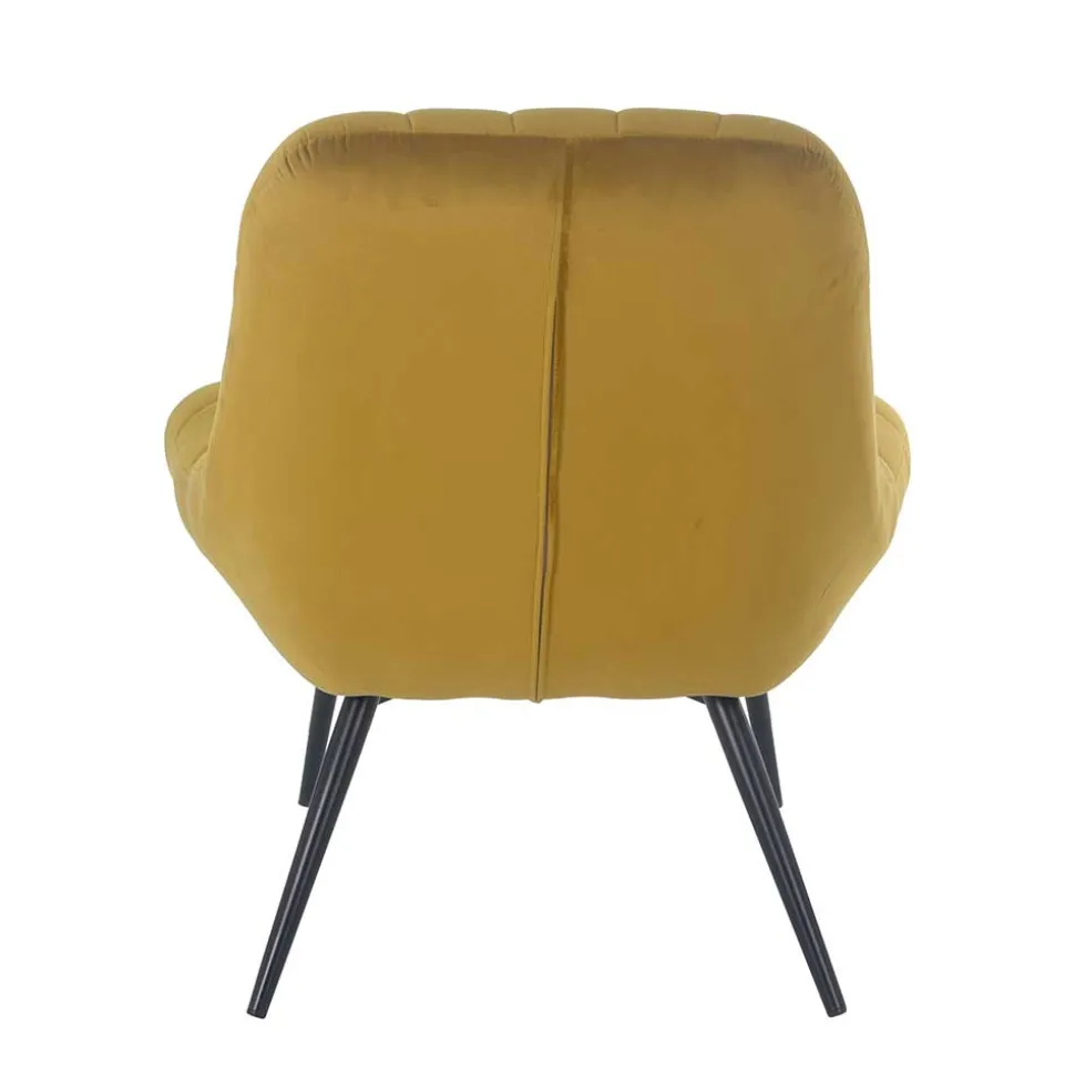 Samt Sessel ohne Armlehnen mit 50 cm Sitzhöhe - Agata