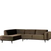Samt Sofa Eckgarnitur in Taupe - Matca