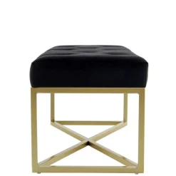 Samtbank in Schwarz mit Gold - Carantec