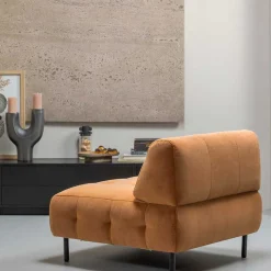 Samtsessel in Hellbraun - Mindnight
