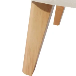 Samtsessel mit Ohren in Creme - Iceline