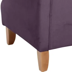 Samtvelours Ohrensessel in Dunkellila - Aglaia