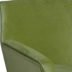 Samtvelours Polstersessel in Oliv Grün - Canossa